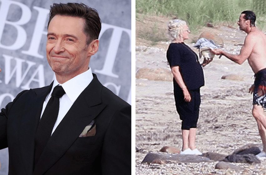  So sollte man mit 54 aussehen: Hugh Jackman zeigte am Strand eine tolle Form