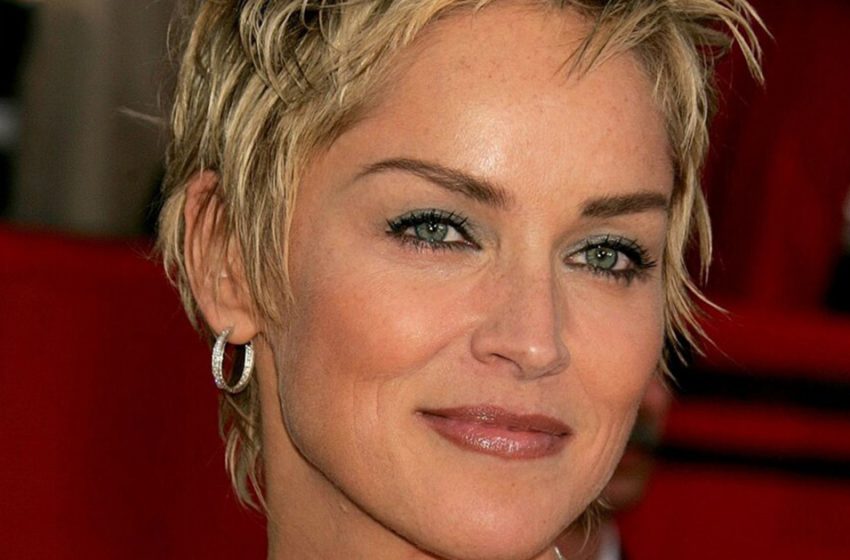  Pigmentierung und verkümmerte Knie. Sharon Stone, 63, zeigte ihre Beine in einem Minirock