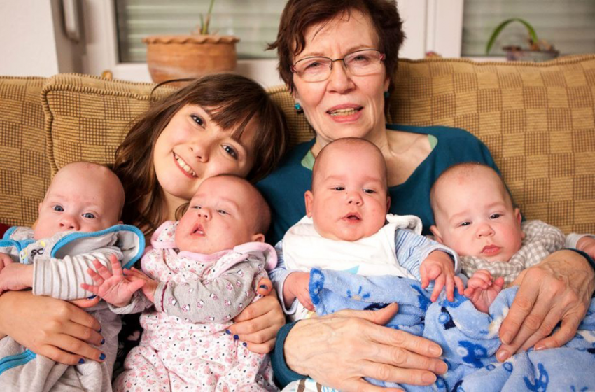  65-jährige alleinerziehende Mutter von 13 Kindern: Die Frau brachte weitere Vierlinge zur Welt und wurde heftig kritisiert