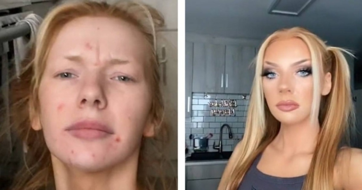“Wie zwei verschiedene Personen”: Ein Mädchen zeigte, wie professionelles Make-up eine Person jenseits der Erkennung verändert!