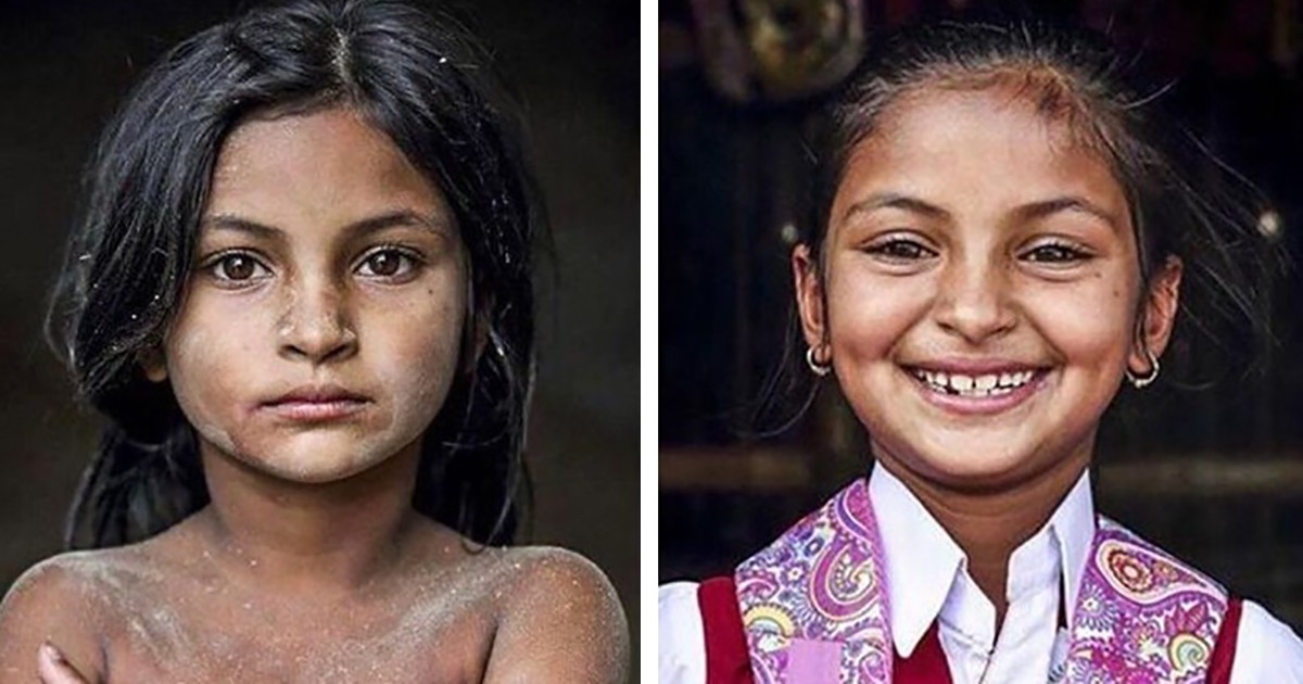 “Wie sich die Kinder verändert haben, nachdem sie zur Schule gehen konnten: Ein gewöhnlicher Fotograf finanzierte die Ausbildung von 20 Kindern aus Bangladesch”