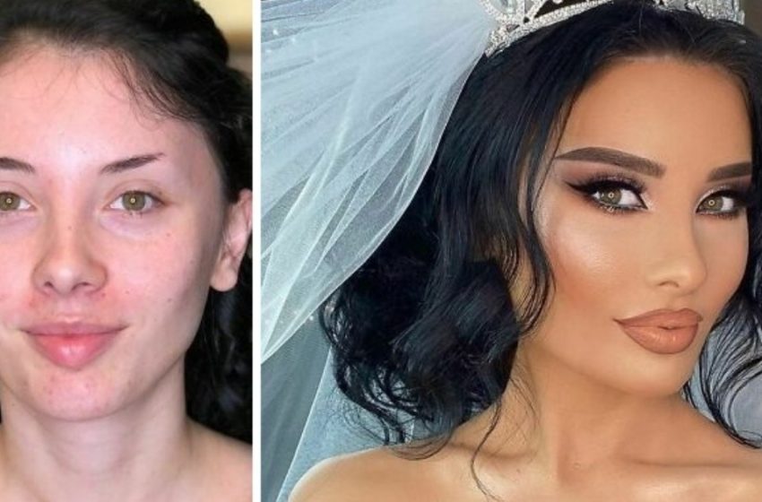  „Du solltest ein Mädchen heiraten, das du ohne Make-up gesehen hast”: Beeindruckende Fotos von Bräuten vor und nach dem Make-up!