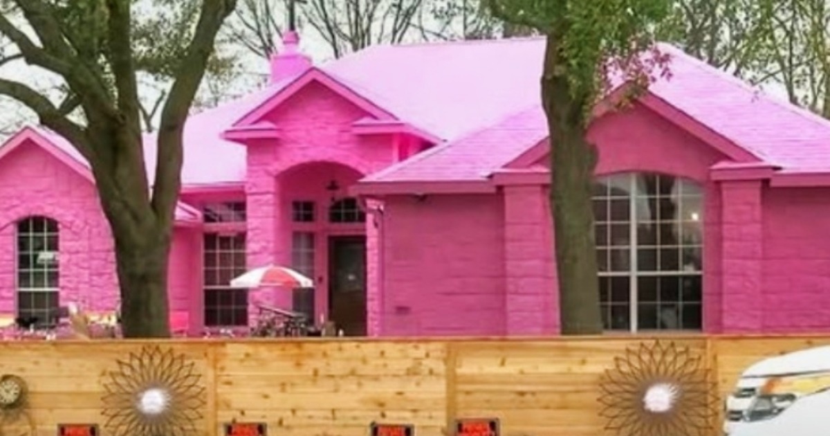 Dieser Mann malte sein ganzes Haus knallpink, und seine Nachbarn sind fassungslos! Sieh dir die komplette Verwandlung an!