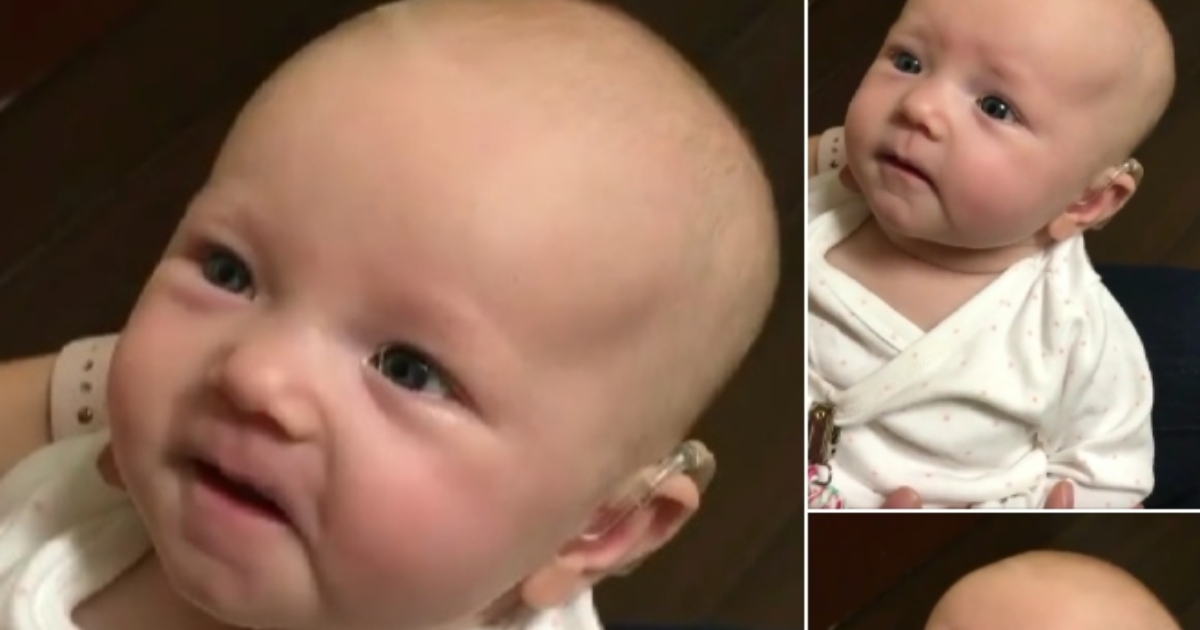 Taubes Baby hört zum ersten Mal „Ich liebe dich“ – ihre Reaktion rührt alle zu Tränen!