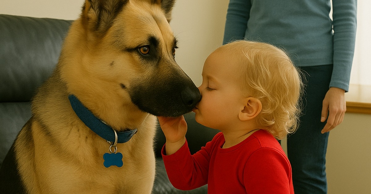 Ein Mädchen küsste den Hund, der ihr engster Freund geworden war. Doch was der Hund daraufhin tat, ließ das Herz der Mutter stillstehen.