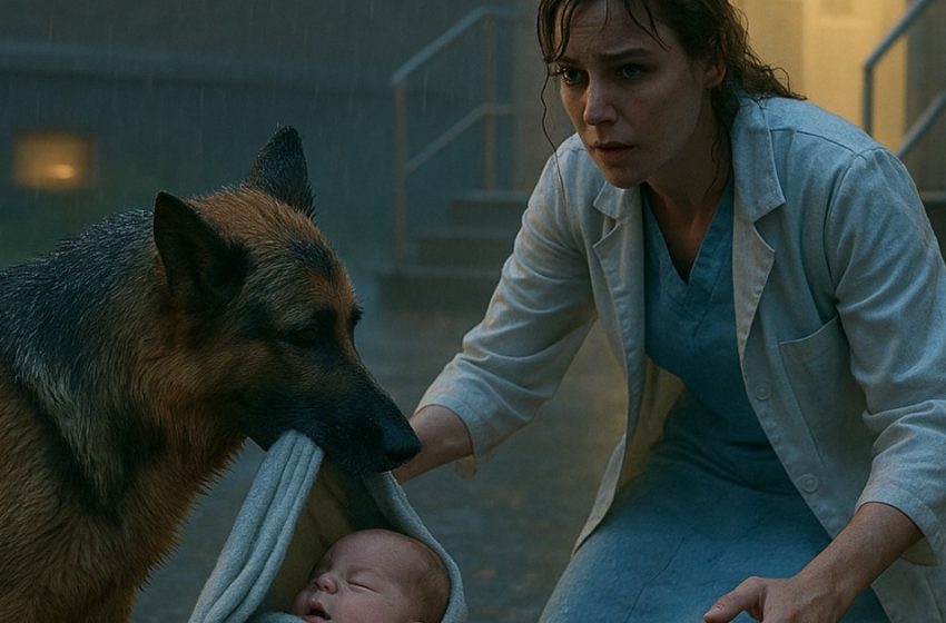  Ein Deutscher Schäferhund brachte ein Baby ins Krankenhaus – doch niemand ahnte die Gründe für diese Tat. Diese Geschichte rührte die ganze Stadt zu Tränen.