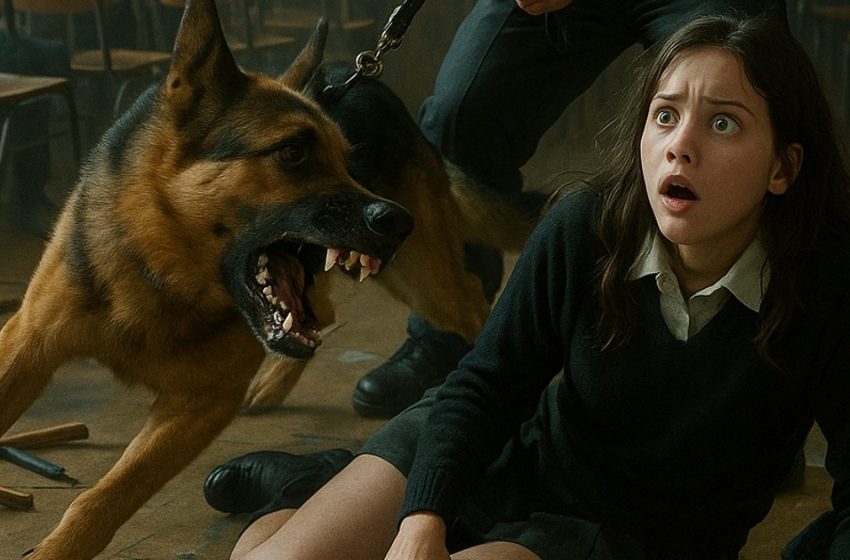 Ein Polizeihund griff plötzlich ein 16-jähriges Schulmädchen an und bellte laut. Niemand konnte sich vorstellen, was danach passieren würde.