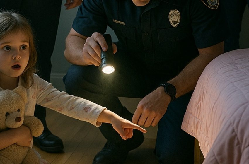Ein kleines Mädchen flüsterte ins Telefon: „Sie sind unter meinem Bett…“ Die Polizisten dachten zunächst, es sei nur kindliche Fantasie – doch als sie unter das Bett schauten, merkten sie, dass sie sich geirrt hatten.
