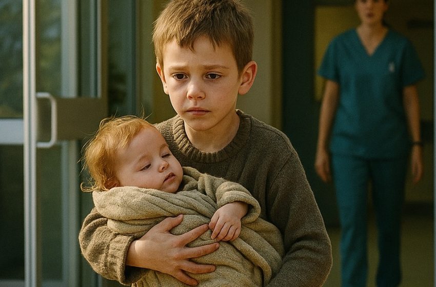 Ein siebenjähriger Junge, übersät mit Blutergüssen, kam mit seiner kleinen Schwester im Arm in die Notaufnahme – und was er danach sagte, brach allen das Herz…