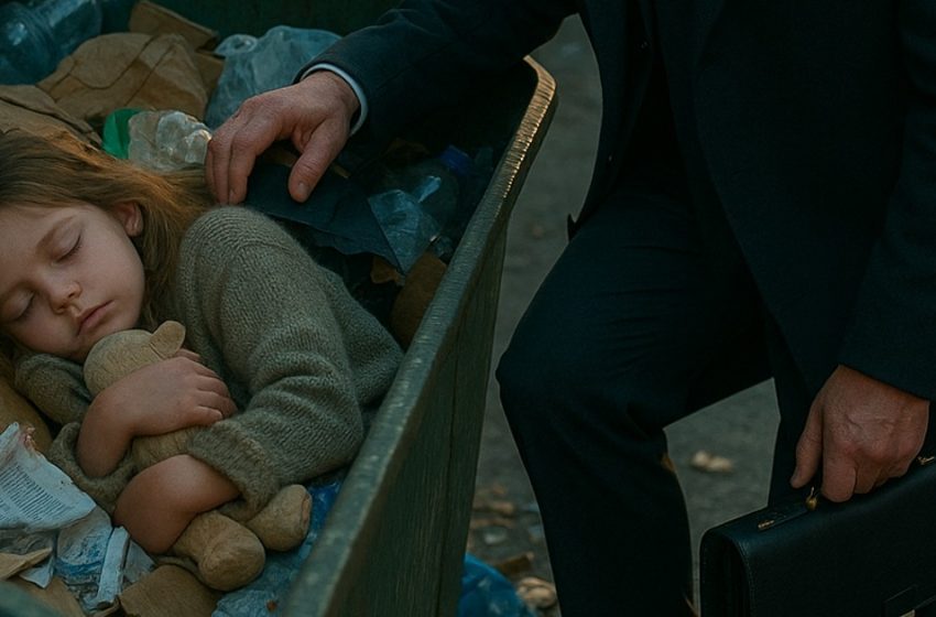  Ein kleines Mädchen schlief in einem Müllcontainer, als ein Millionär zu ihr kam. Was er herausfand, erschütterte ihn bis ins Mark.
