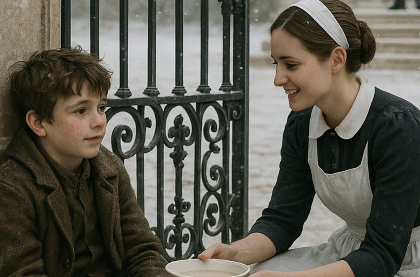 Eine Dienerin fand ein hungriges Kind an der Tür der Villa… Die Reaktion der milliardenschweren Hausherrin ließ alle sprachlos zurück.