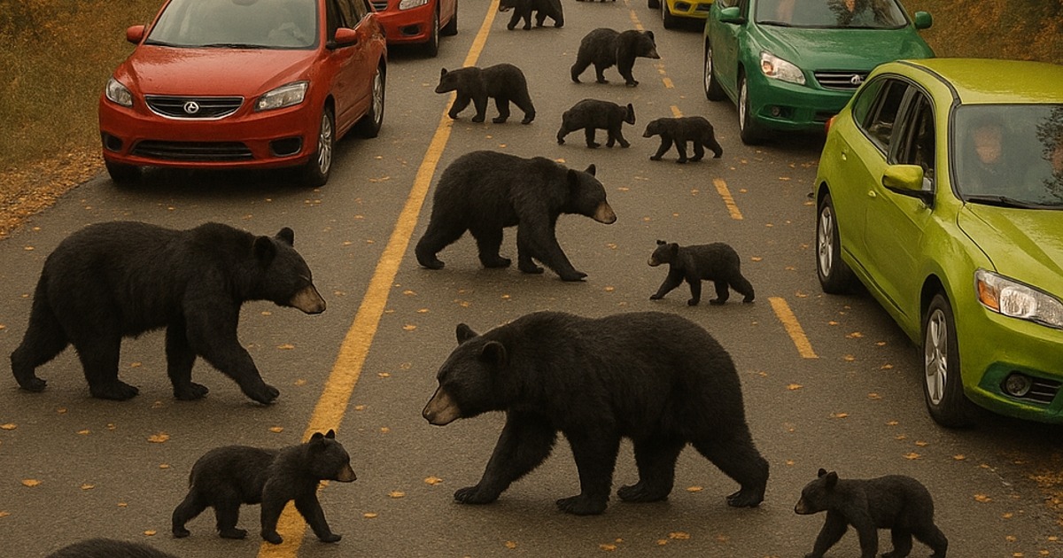 Dutzende Bären stürmten auf die Autobahn und verursachten einen riesigen Stau: Die Menschen waren schockiert und verstanden nicht, was geschah – bis sie schließlich die ganze Wahrheit erfuhren.