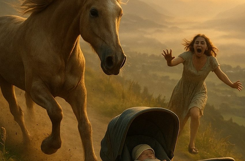 Ein Pferd sprang von einer Klippe und rettete ein Baby – niemand hatte erwartet, dass es das tun würde.