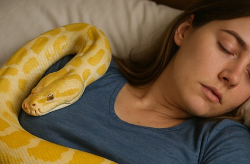 Ein Mädchen hielt zu Hause einen riesigen Python, doch eines Tages begann er sich seltsam zu verhalten – er hörte auf zu fressen und wand sich um ihre Taille. Später erfuhr sie etwas Schauriges darüber.