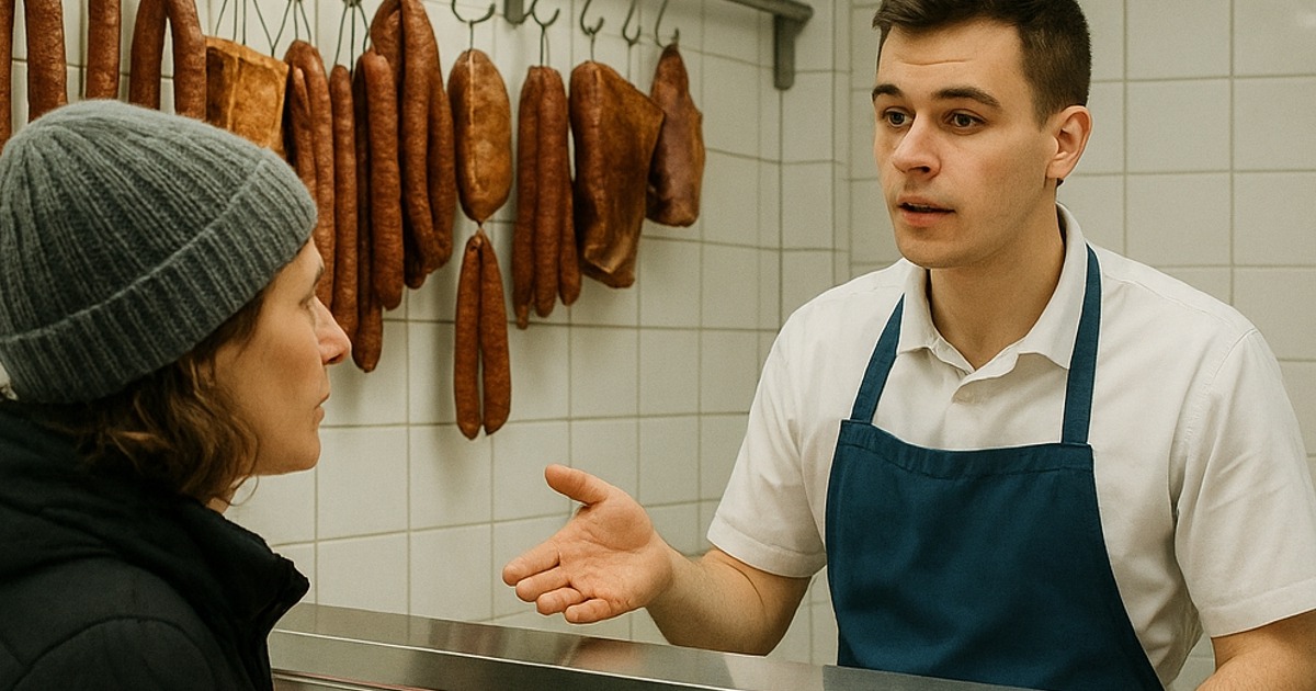 Jeden Morgen kaufte die alte Frau 40 kg Fleisch. Als der Metzger ihr einmal folgte, sah er etwas, das er nie vergessen würde.