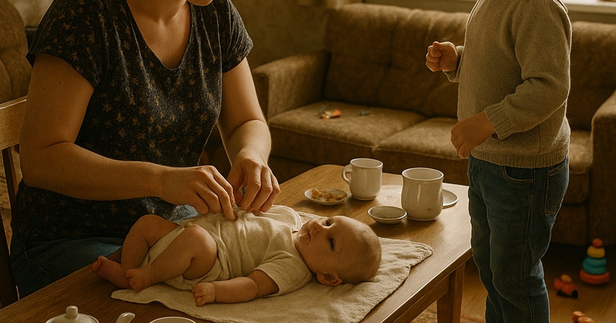 Meine sechsjährige Tochter half, die Windel ihrer Nichte zu wechseln. Doch dann fragte sie: „Mama, was ist das?“ Als ich es sah, wurde mir eiskalt.