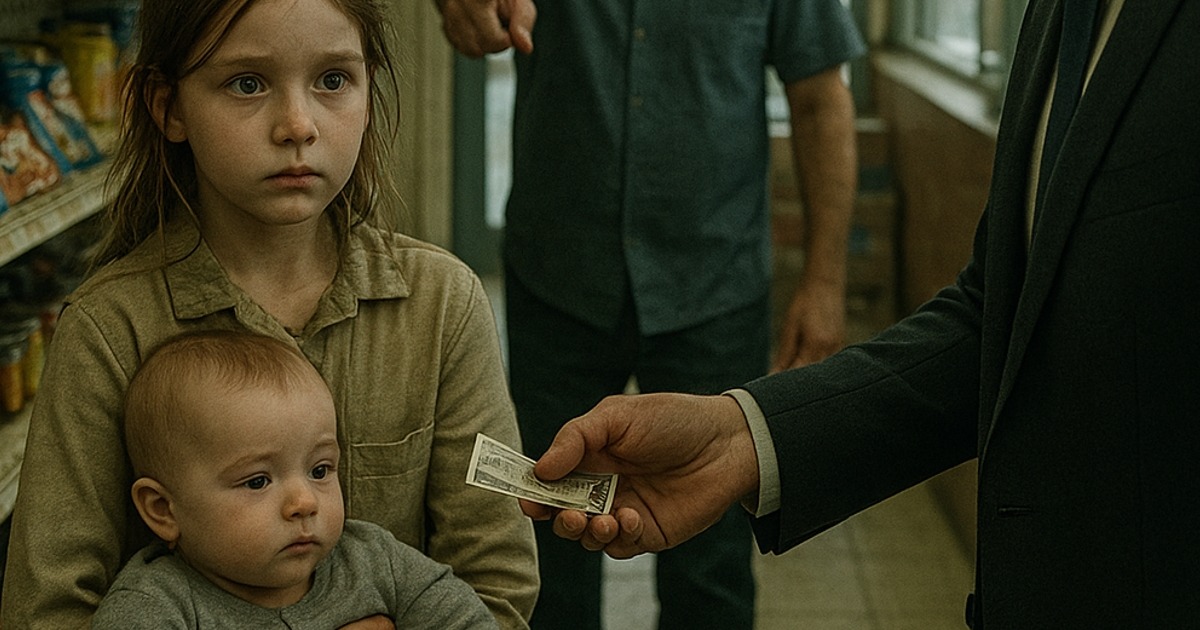 „Ich verspreche, es zurückzuzahlen, wenn ich groß bin“ – ein kleines Mädchen bittet einen Multimillionär um Milch, und seine Antwort lässt alle sprachlos zurück.