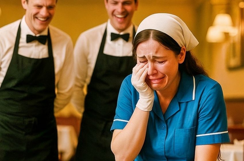  Über die hinkende Putzfrau wurde den ganzen Abend gelacht – bis ein einflussreicher Mann zu ihr trat. Danach herrschte sofort eine gespannte Stille.