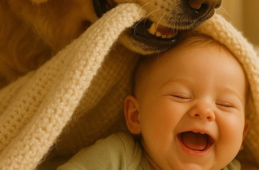  Sie glaubten, es sei die süßeste Freundschaft der Welt zwischen ihrem Baby und ihrem Hund – bis sie eines Nachts die Tür zum Zimmer öffneten und etwas entdeckten, das ihnen den Atem raubte.