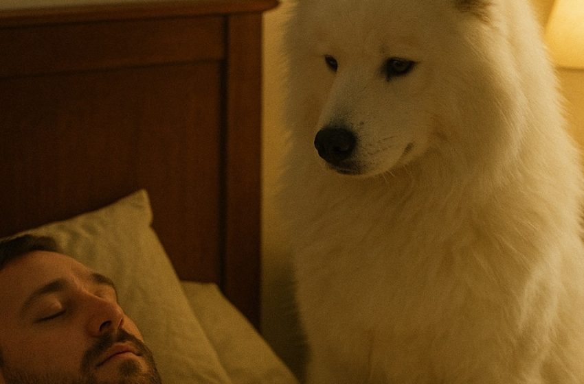  Der Hund aus dem Tierheim schlief nachts nicht und starrte seine Besitzer ununterbrochen an… Als sie den Grund herausfanden, brach es ihnen das Herz.