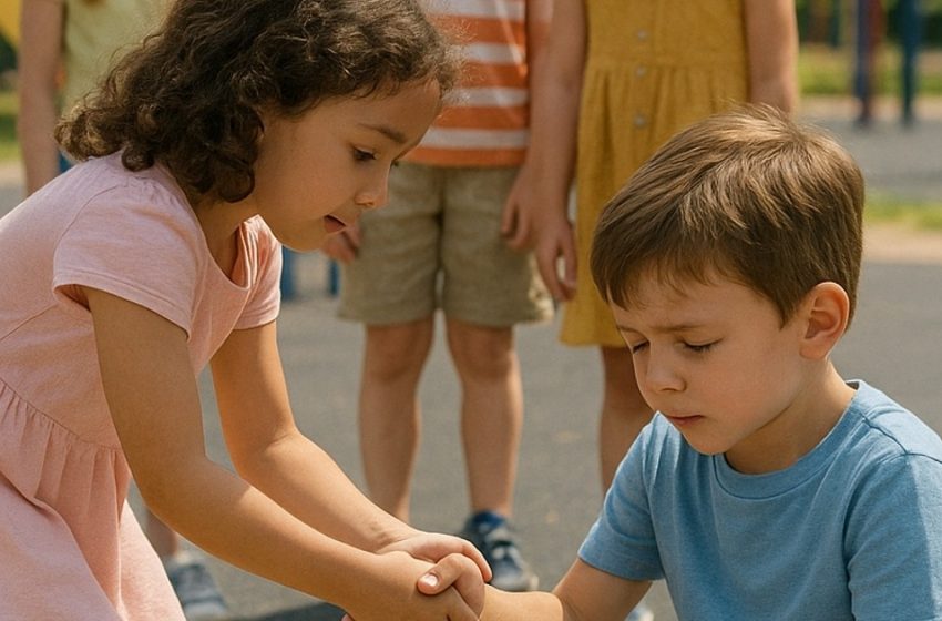  Alle machten sich über den Sohn des Millionärs lustig und nannten ihn „Roboter“, doch nur ein Mädchen wagte es, ihn zu verteidigen – und wurde seine Freundin.