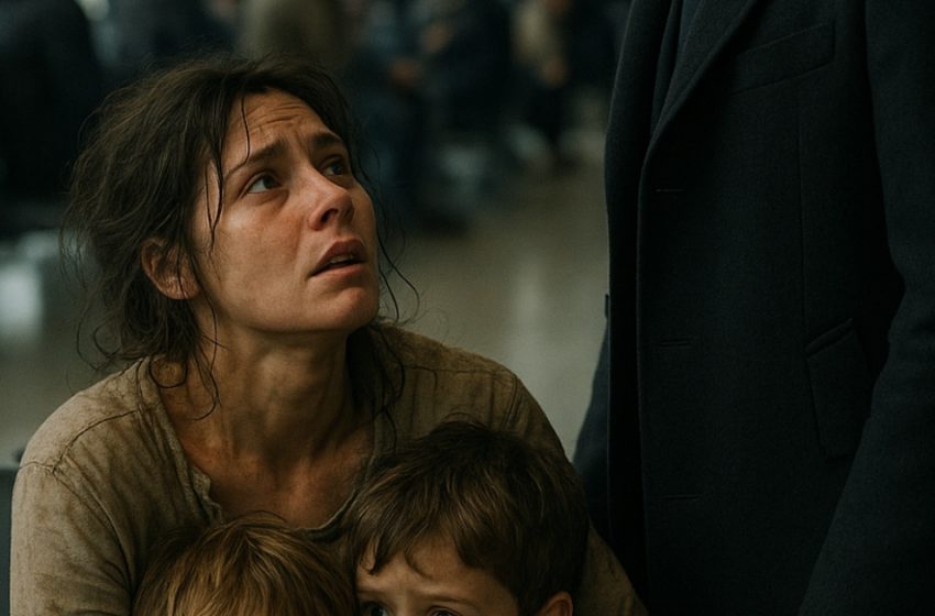  Vor sechs Jahren hat er seine Haushälterin entlassen. Heute am Flughafen fiel sein Blick auf sie: Sie zitterte vor Kälte und hielt zwei kleine Kinder fest umschlungen